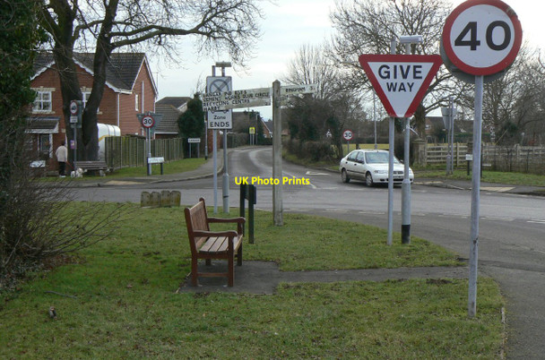Photo 6"x4" A plethora of signs Langar c2011