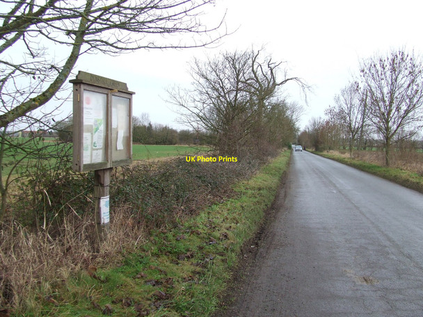 Photo 6"x4" Village Notice Board Dunstall Green c2011