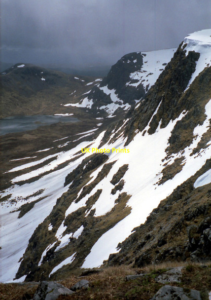 Photo 6"x4" On the top of the Short Leachas Garbh-choire Beag c1994