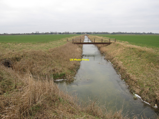 Photo 6"x4" Ditch off Long Drove Guyhirn c2011