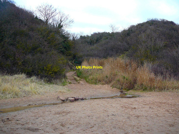 Photo 6"x4" Steps to the beach Caldy c2010