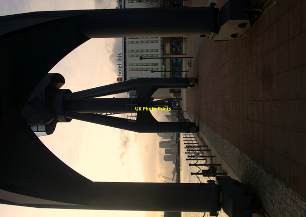 Photo 6"x4" Docklands walkway, Excel Centre Canning Town c2011