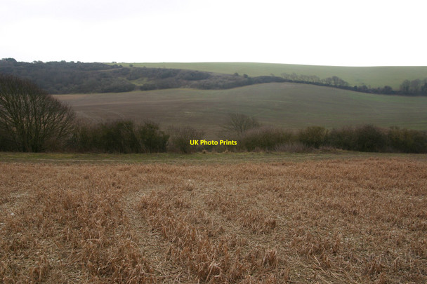 Photo 6"x4" Greenwich meridian on Southease hill Telscombe c2011