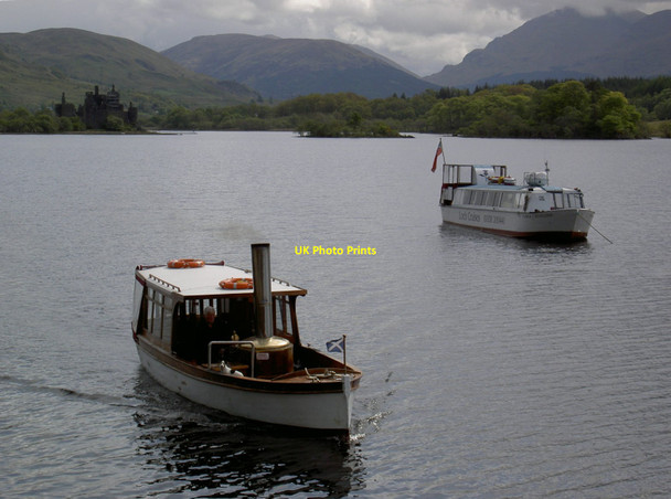 Photo 6"x4" Steam launch on Loch Awe Lochawe c2005