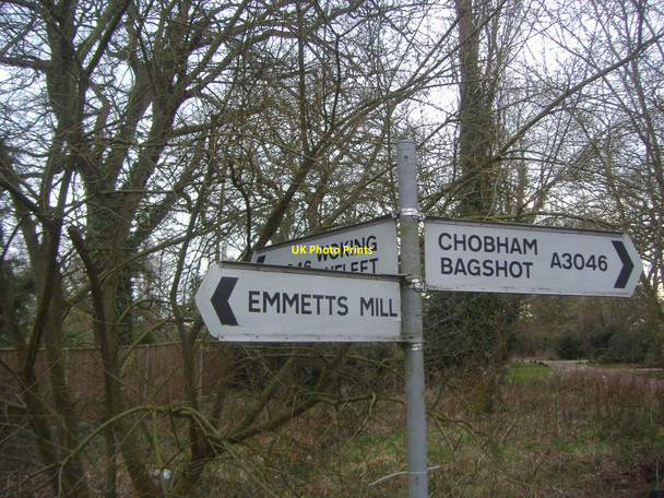 Photo 6"x4" Fingerposts on A3046, Chobham Mimbridge c2009