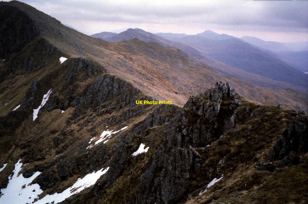 Photo 6"x4" The bealach between Sg\u00c3\u00b9rr Leac nan Each and Spidean Dhomhuill Bhric Sg\u00f9rr Leac nan Each c1997