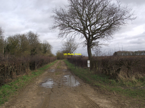 Photo 6"x4" Farmers Track Honington\/TL9174 c2011