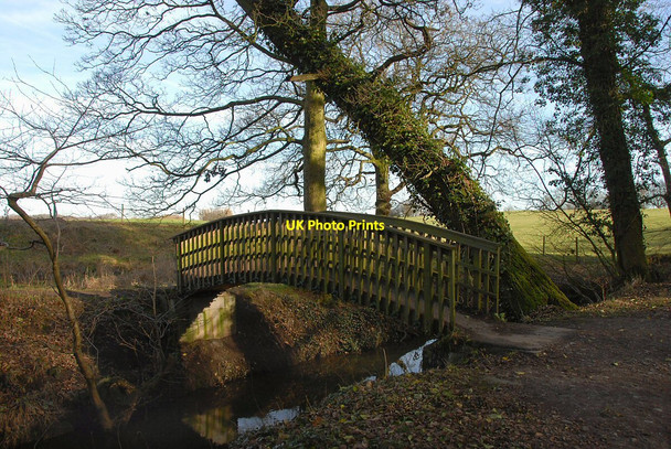 Photo 6"x4" Footbridge over Forge Brook Anderton\/SJ6475 c2011