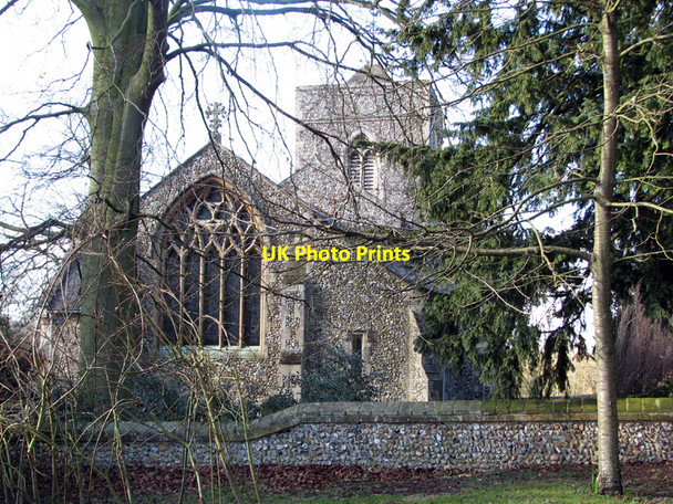 Photo 6"x4" Hildersham: Holy Trinity Hildersham c2011