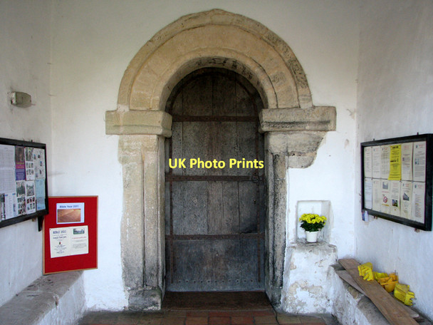 Photo 6"x4" Hadstock: St Botolph - north porch and Saxon doorway Hadstock c2011