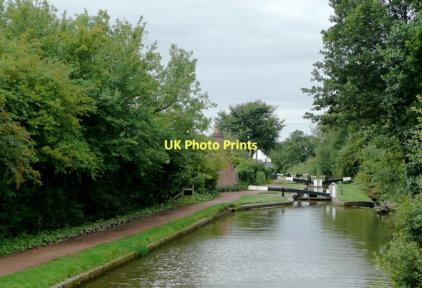 Photo 6"x4" Worcester and Birmingham Canal at Tardebigge Locks Upper Gambolds c2010