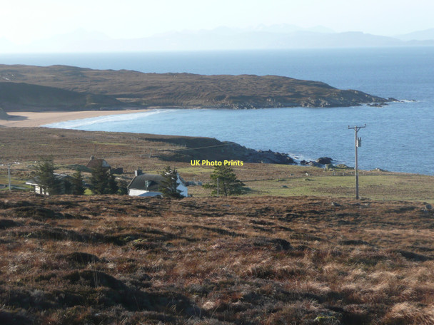 Photo 6"x4" The moors above Redpoint sands Redpoint c2011