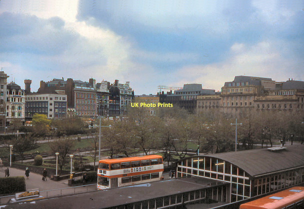 Photo 6"x4" Piccadilly Gardens (1976) Manchester c1976