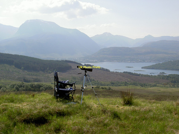 Photo 6"x4" Bird survey on the lower slopes of Druim Fada Achaphubuil c2008