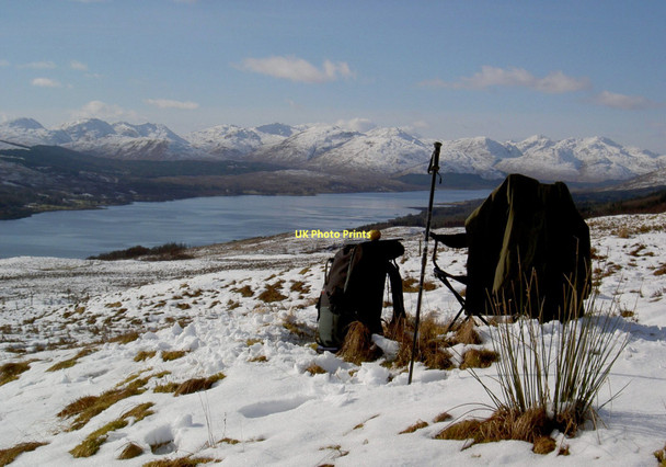 Photo 6"x4" Bird survey above Corpach in winter weather Achaphubuil c2008
