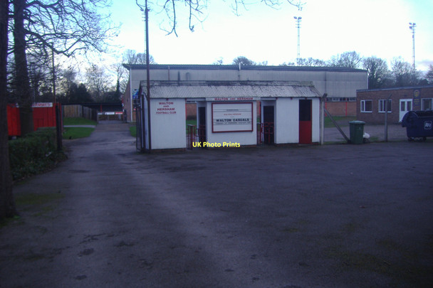 Photo 6"x4" Walton and Hersham football club entrance Walton-on-Thames c2011