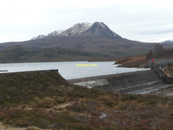Photo 6"x4" Loch Bad an Sgalaig and dam Shieldaig c2011