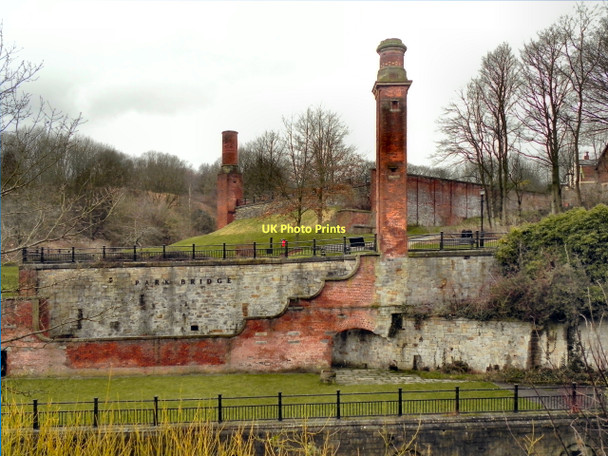 Photo 6"x4" Park Bridge Ironworks Oldham c2011