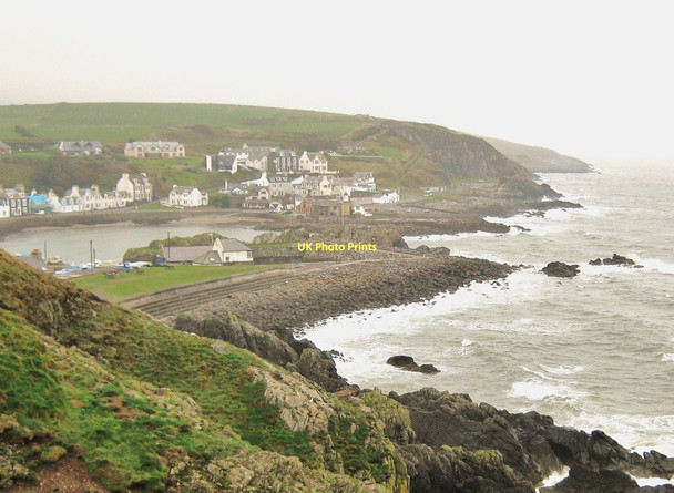 Photo 6"x4" Portpatrick on a wet day Portpatrick c2010