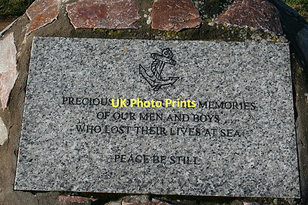 Photo 6"x4" Commemorative Panel Portknockie c2011