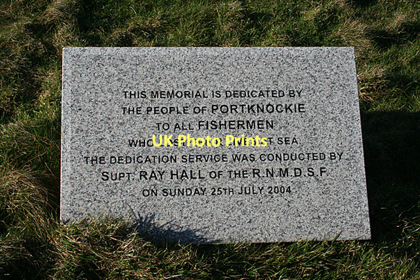 Photo 6"x4" Commemorative Plaque Portknockie c2011