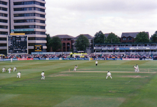 Photo 6"x4" Trent Bridge Cricket Ground: view from the old Parr Stand, 1998 West Bridgford c1998