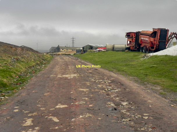 Photo 6"x4" Track Between Stand Lees Farm And Yates Farm Birtle c2011