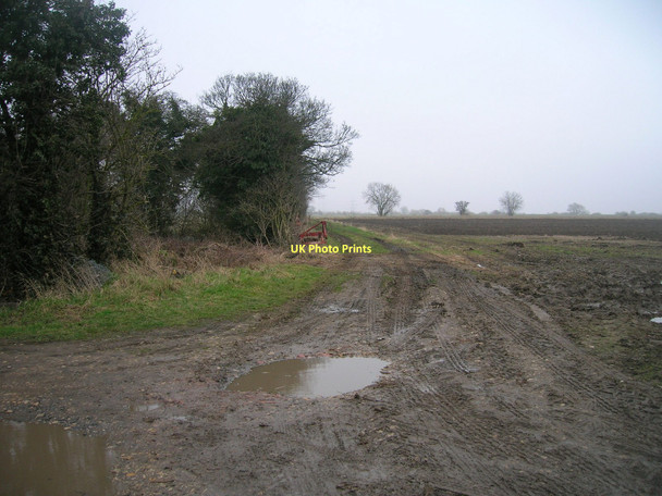 Photo 6"x4" Muddy footpath near Drax Drax c2011