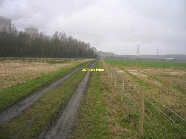 Photo 6"x4" Farm track near Drax power station Barlow\/SE6428 c2011