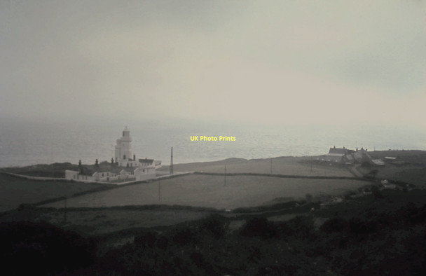 Photo 6"x4" Murky morning at St Catherine's Lighthouse 1962 Blackgang c1962