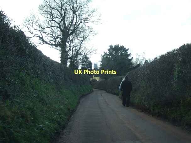 Photo 6"x4" Burrow Road into Broadclyst Broadclyst c2011