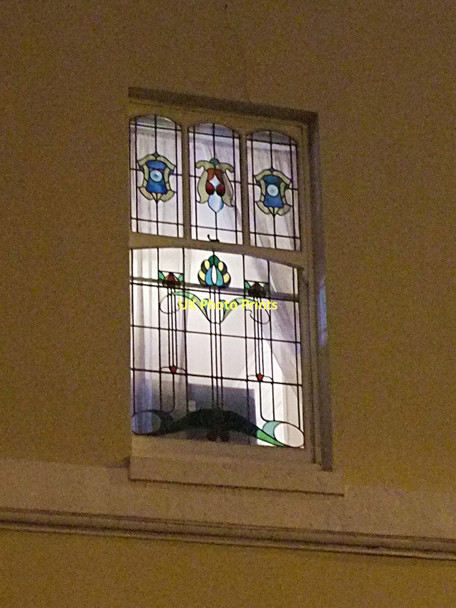 Photo 6"x4" Art Nouveau window, Adelaide Street, Northampton Northampton\/SP7561 c2011