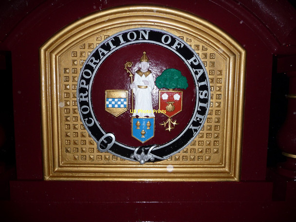 Photo 6"x4" Paisley Coat of Arms Paisley c2010