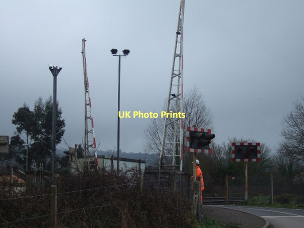 Photo 6"x4" Level Crossing at Stoke Canon Stoke Canon c2011