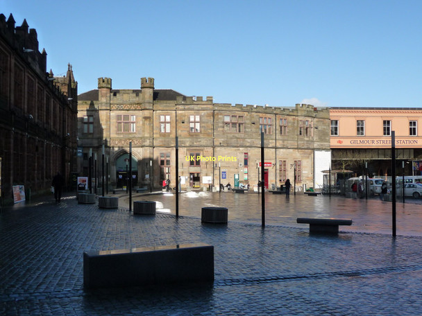 Photo 6"x4" County Square and Gilmour Street Station, Paisley Paisley c2010