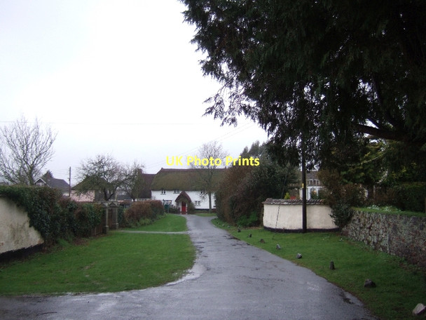 Photo 6"x4" The road to Brampford Speke church Brampford Speke c2011