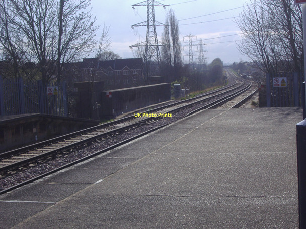 Photo 6"x4" Railway lines from Malden Manor station New Malden c2008