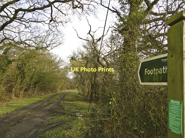 Photo 6"x4" Footpath number 15 at Rotten End, Sibton Sibton c2011