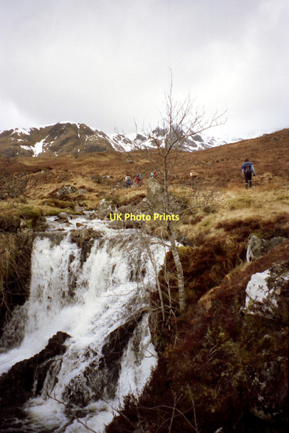 Photo 6"x4" Waterfall on Allt Coire a' Mh\u00c3\u00a0im Allt Coire a' Mh\u00e0im c1991