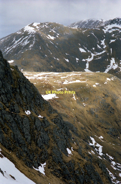 Photo 6"x4" Crags on An Socach Meall a' Chaisg c1991
