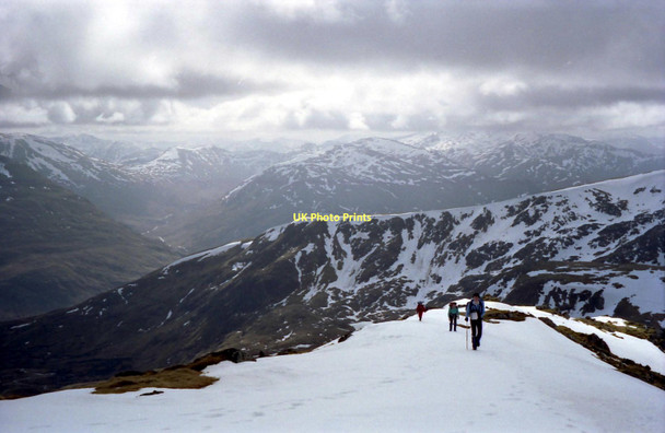 Photo 6"x4" On the south west ridge of An Riabhachan's west top Bealach Bholla c1991