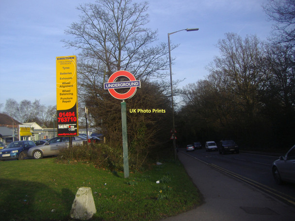 Photo 6"x4" Underground sign, Amersham Road Chalfont Little Chalfont c2011