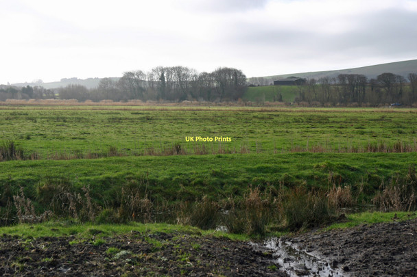 Photo 6"x4" Greenwich Meridian north of Swanborough lakes Lewes c2011
