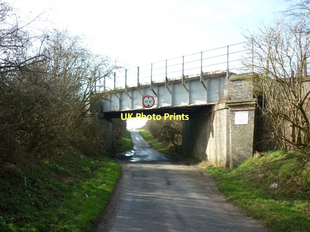 Photo 6"x4" The rail bridge on Marton Lane Hibaldstow c2011
