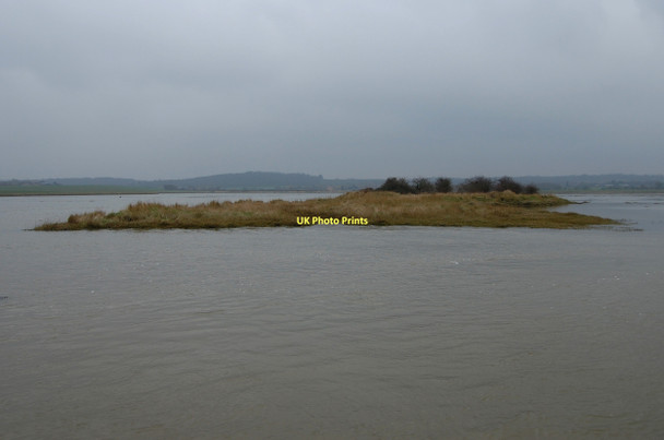 Photo 6"x4" Very Occasional Island, Brandy Hole Marshes Brandy Hole c2011