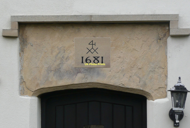 Photo 6"x4" Datestone on houses, Tetley Lane, Northowram Halifax c2010