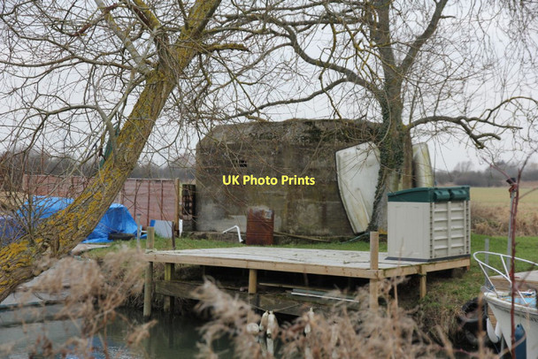 Photo 6"x4" Pillbox on the corner Radcot c2011