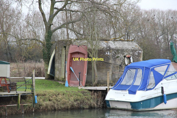 Photo 6"x4" Dinghy by the entrance Radcot c2011