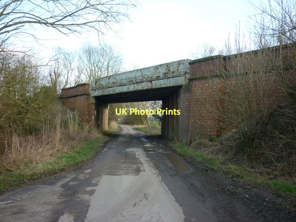 Photo 6"x4" The rail bridge over Moorfields Lane Saltmarshe c2011