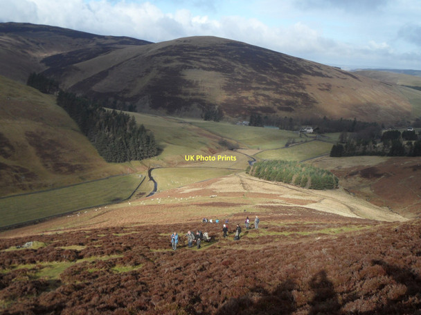 Photo 6"x4" Looking towards Culter Allers Farm from Fell Shin Coulter c2011